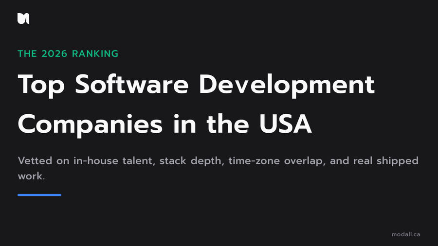 Top software development companies in the USA 2026 ranking