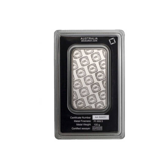 100g Platinum Bar