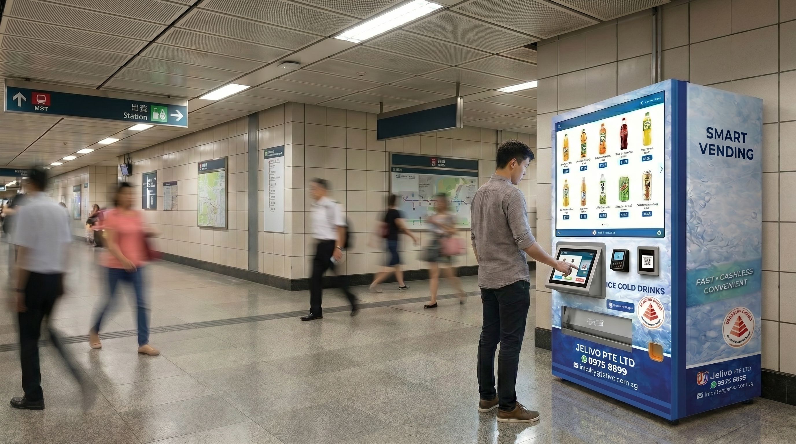 Jelivo smart vending experience