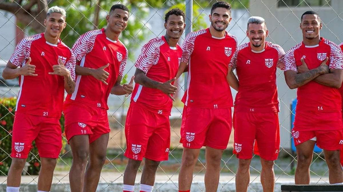 Jogadores do CRB na pré-temporada