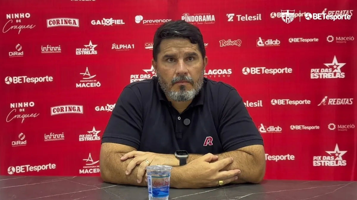 Barroca comenta empate do CRB: 'Concedemos muitas oportunidades' - Fonte imagem: Globo Esporte