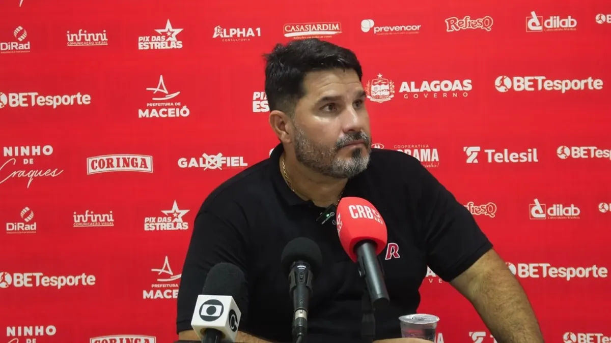 Barroca destaca qualidades do CRB mesmo após derrota para o Cruzeiro - Fonte imagem: Globo Esporte