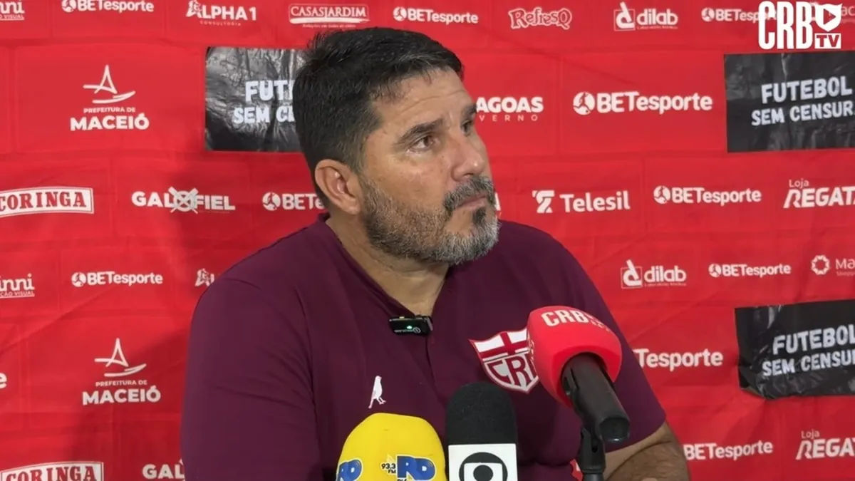Barroca elogia desempenho do CRB apesar da derrota: 'Foi o melhor!' - Fonte imagem: Globo Esporte