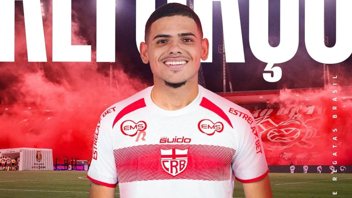 CRB anuncia a chegada do meia Raí, emprestado pelo Botafogo. - Fonte imagem: Globo Esporte