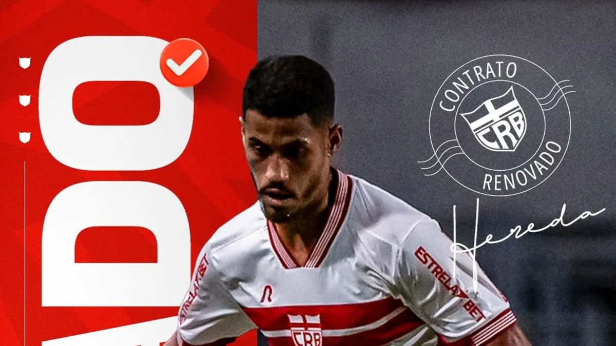 CRB mantém Hereda e busca ampliar contrato de 2 peças-chave - Fonte imagem: Globo Esporte