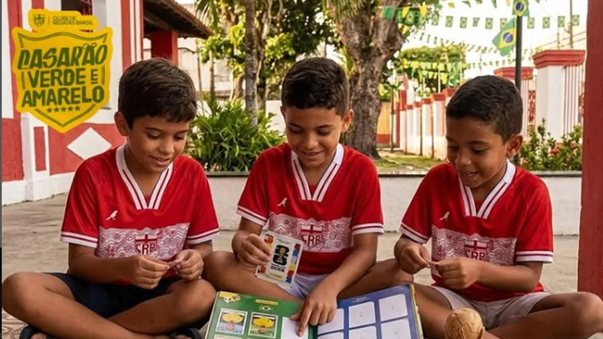 CRB promove encontro na sede para trocas de figurinhas da Copa - Fonte imagem: Globo Esporte