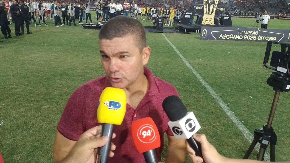 Umberto Louzer exalta a força do CRB na conquista do tetracampeonato - Fonte imagem: Globo Esporte