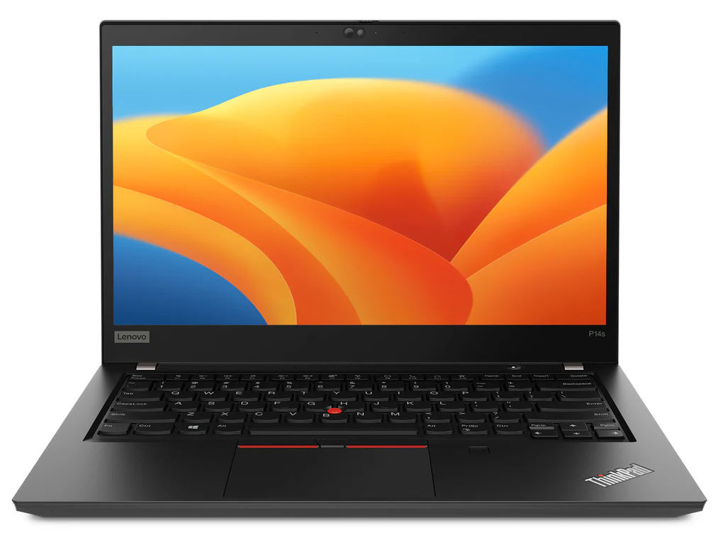 Lenovo ThinkPad P14s Gen 2 Laptop, 14" (1920 x 1080) FHD IPS, anti-glare, 300 nits, Ryzen 7 5850u 8 Cores Up to 4.5 Ghz Processor, 16 GB DDR4 3200MHz RAM, 512GB PCIe NVMe SSD, With AMD Radeon Dedicated 8GB Graphics Windows 11 side view