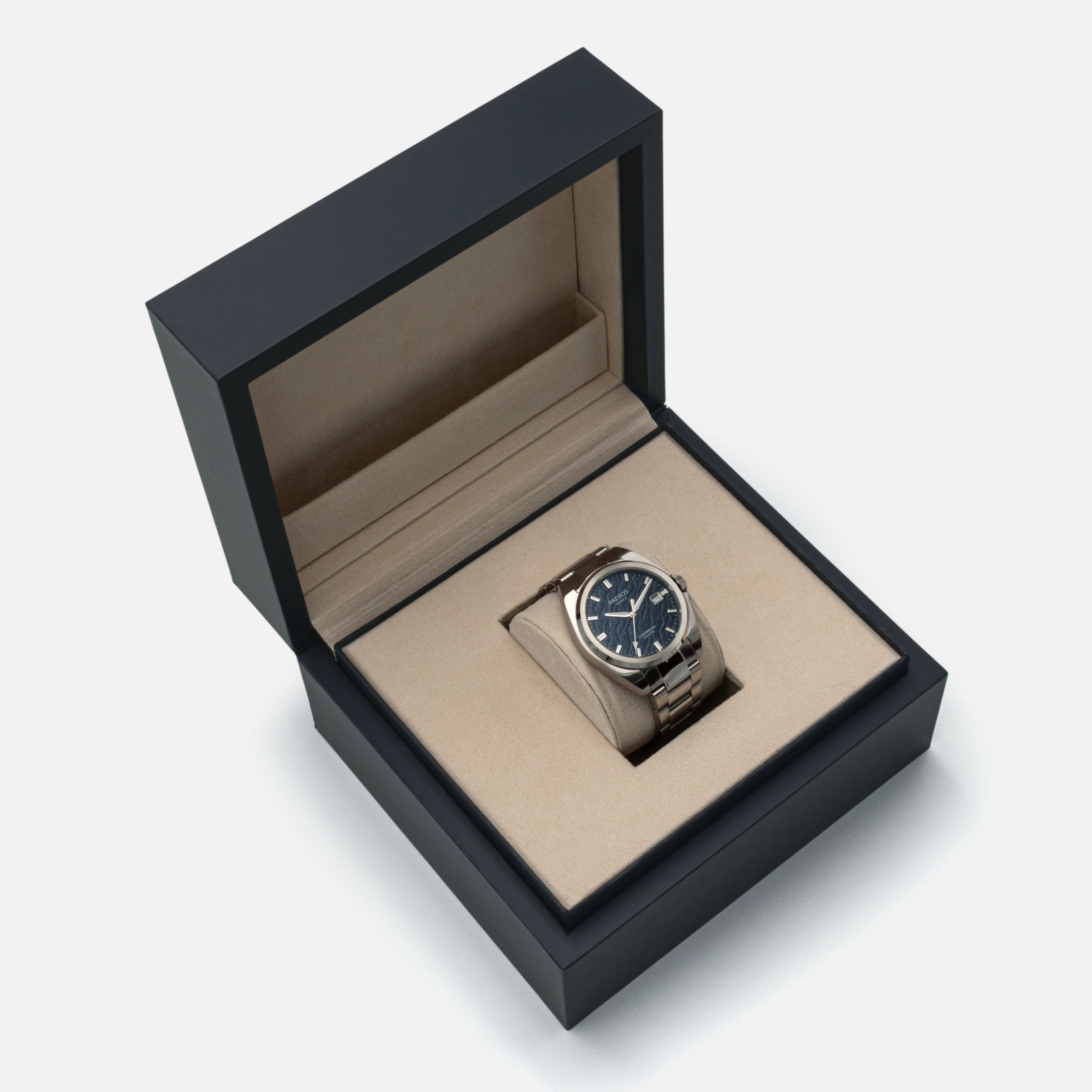 PAEROS Caribbean steel bracelet presentation box