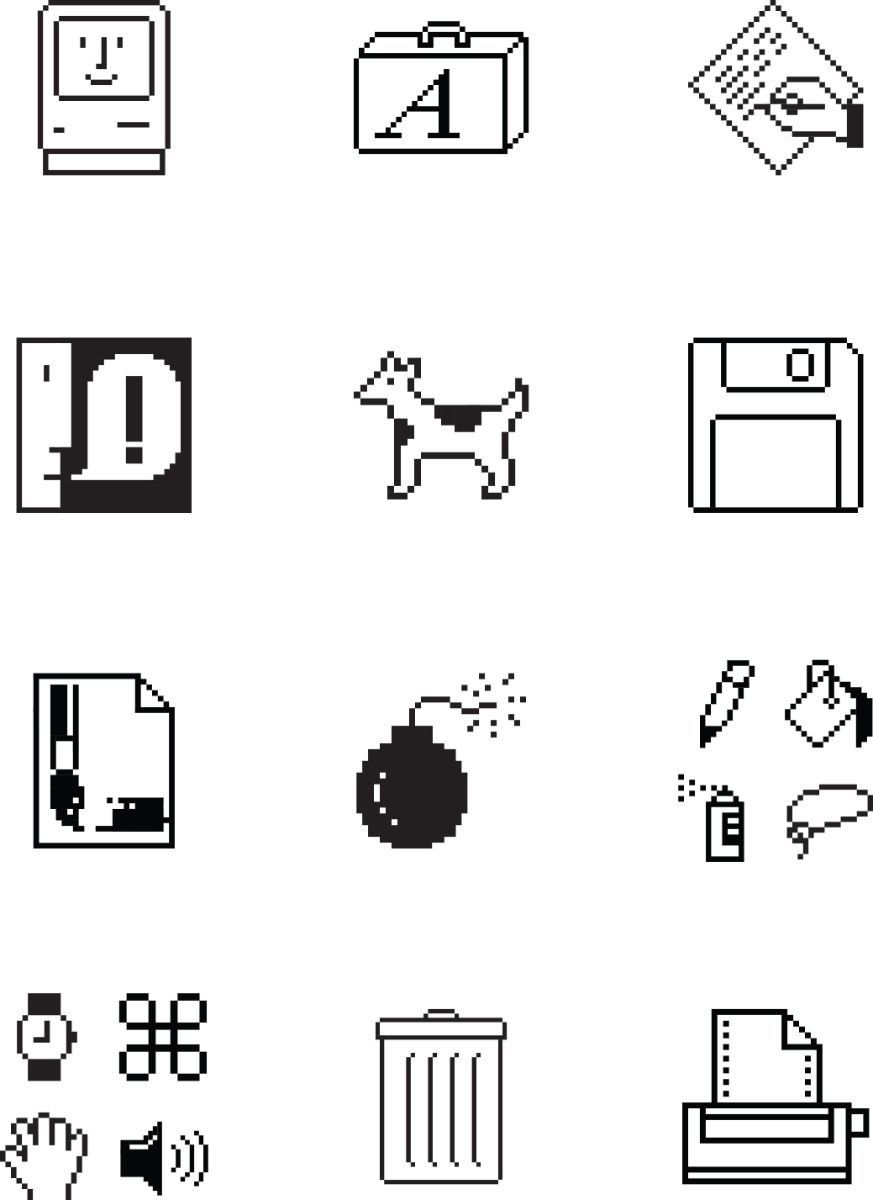 first macintosh icons