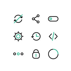 User Interface Animated Icons Set - JSON, Lottie, MP4, GIF
