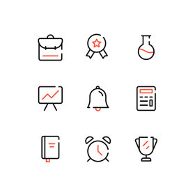 Education Animated Icon Collection Set - JSON, Lottie, MP4, GIF