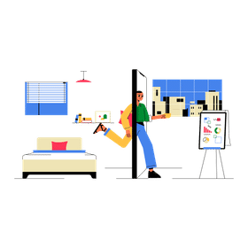 Remote Work Animations Set - JSON, Lottie, MP4, GIF
