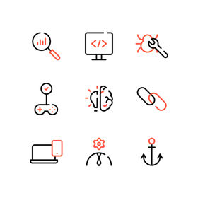 Web Development Animated Icons Set - JSON, Lottie, MP4, GIF