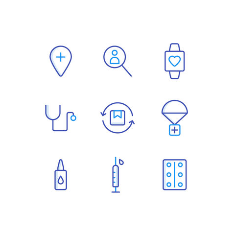 Medical Ecommerce Icons Icons