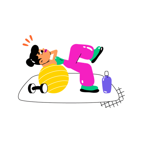 Fit Life Illustrations Animated Illustrations