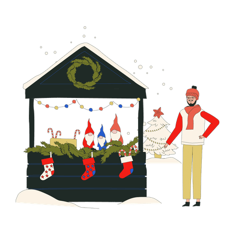 Christmas-Themed Illustrations Illustrations