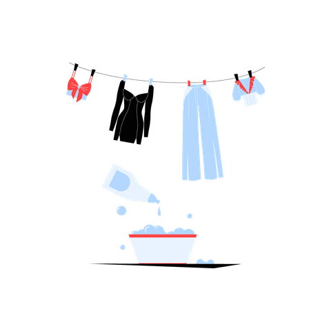 Dry Cleaning & Laundry Services Illustrations Illustrations