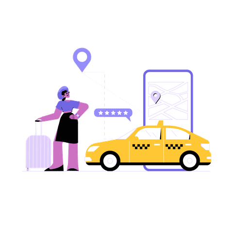 Taxi Service Illustrations Illustrations
