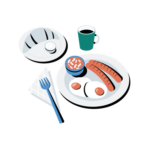 Gourmet Food and Restaurant Illustrations Animated Illustrations