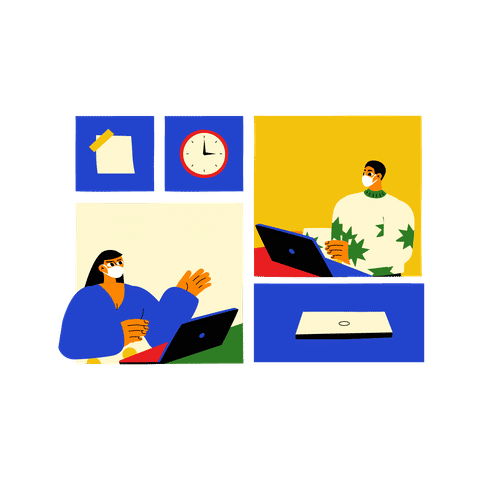 Modern Office & Workplace Illustrations Illustrations