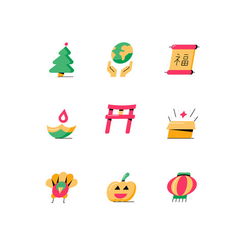 Holidays Icons Icons