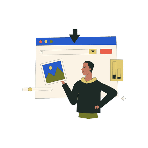 Interactive UI Illustrations Illustrations