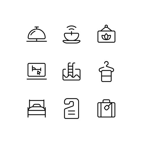 Hotel Icons Animated Icons
