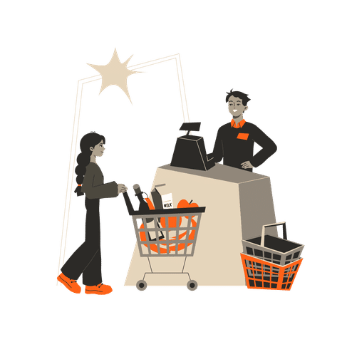 Shopping & Online Markets Illustrations Animated Illustrations