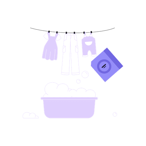 Dry Cleaning & Laundry Services Illustrations Illustrations