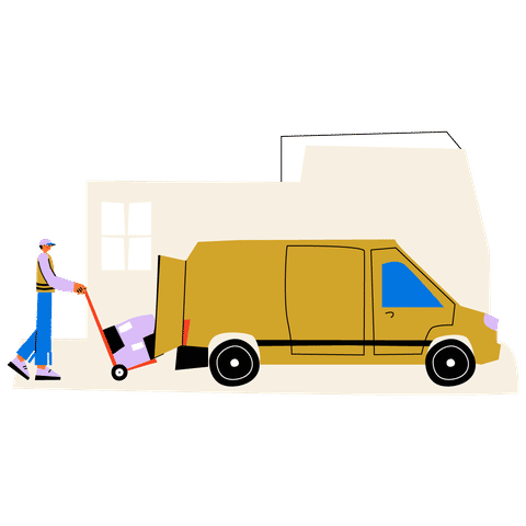 Delivery and Shipping Illustrations Illustrations