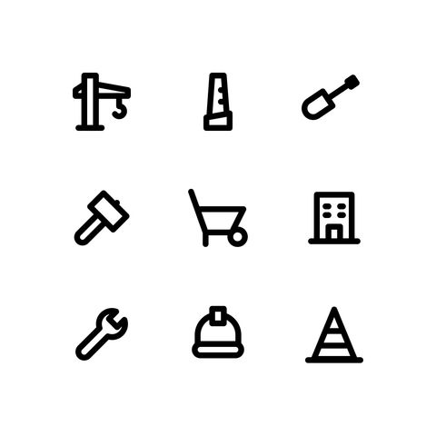 Construction System Icons Icons