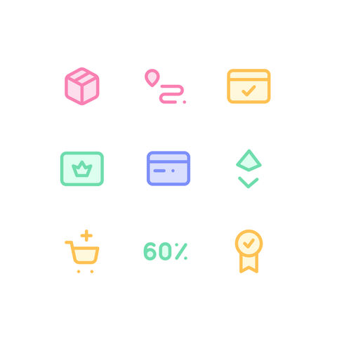 Ecommerce System Icons Icons