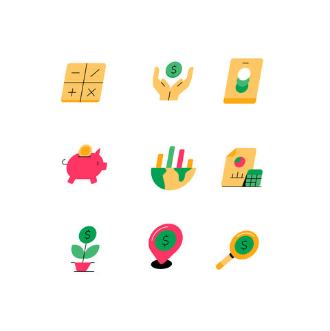 Accounting and Finance Icons Icons