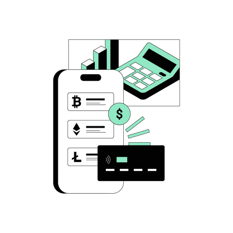 Crypto Token Illustrations Illustrations