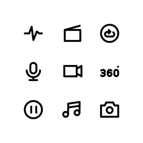 Audio And Video System Icons Animated Icons