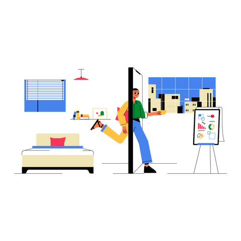 Remote Work Illustrations Animated Illustrations
