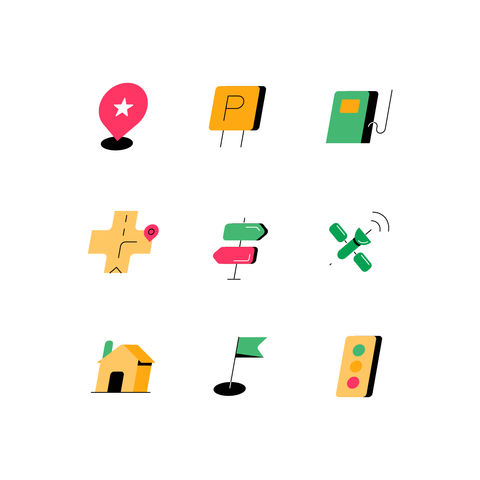 Map Navigation Icons Icons