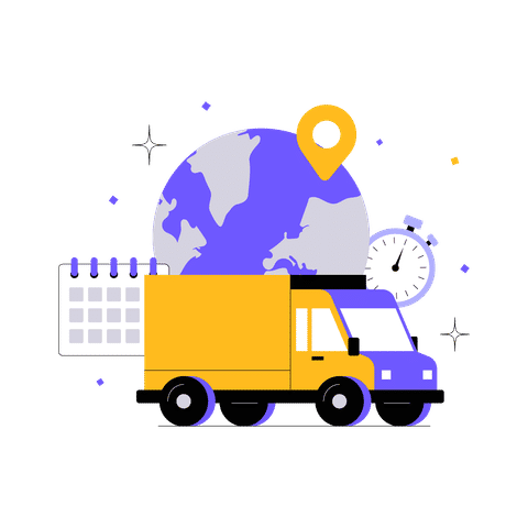 Shipping and Delivery Illustrations Illustrations