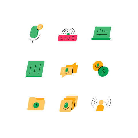 Podcast Icons Icons