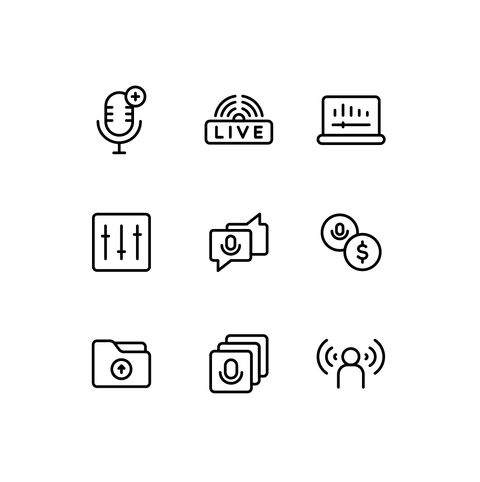 Podcast Icons Icons