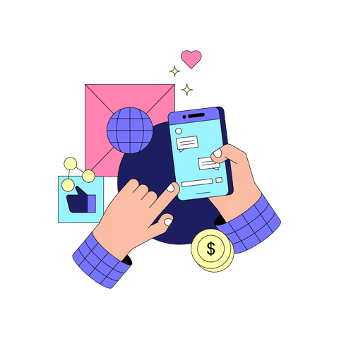 Influencing & Content Creation Illustrations Animated Illustrations