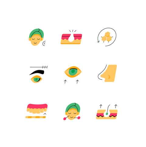 Aesthetic Treatment Icons Icons