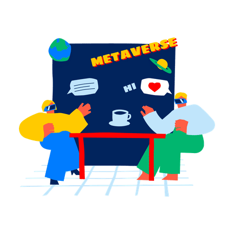 AR-VR & Metaverse Illustrations Animated Illustrations