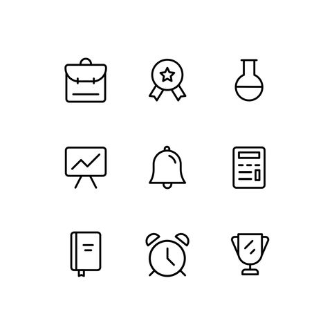 Education Icon Collection Animated Icons