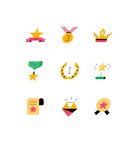 Reward and Badge Icons Icons