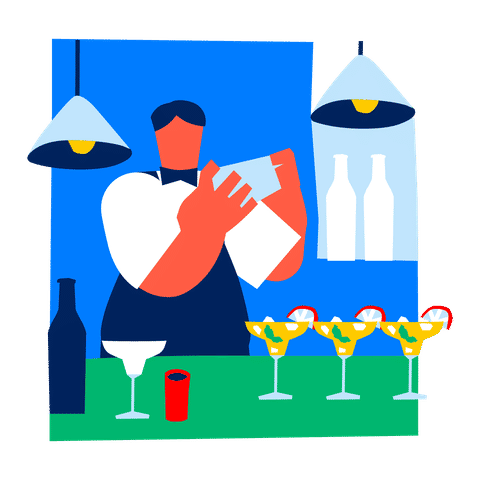 Dining & Beverage Illustrations Animated Illustrations