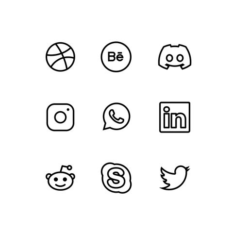 Social Media Logotypes Icons