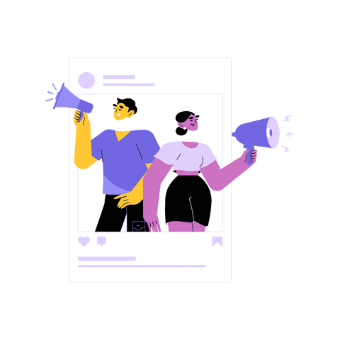 Influencing & Content Creating Illustrations Illustrations