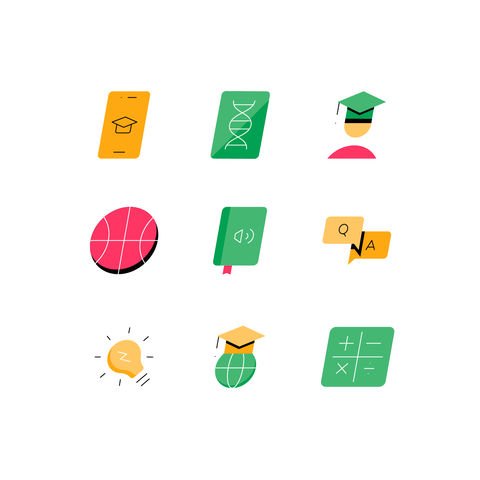 Online Education Icons Icons